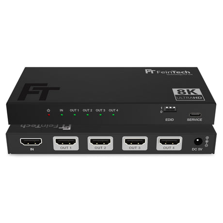 SP410 HDMI 2.1 Splitter 1 In 4 Out | 4K 120Hz | Downscaler - FeinTech