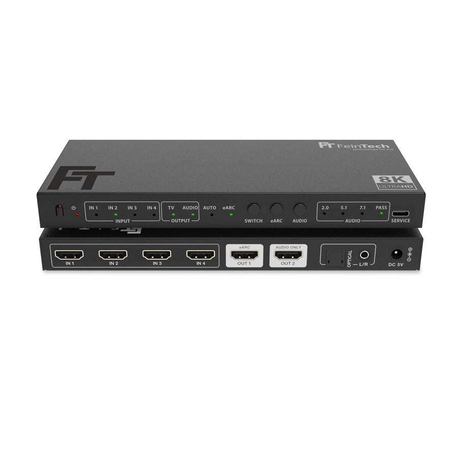SW212 HDMI 2.1 Switch 2 In 1 Out mit Audio Extractor (Toslink & AUX SW212 HDMI 2.1 Switch 2 In 1 Out mit Audio Extractor (Toslink & AUX