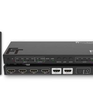 SW411 HDMI 2.1 Switch 4 In 1 Out with HDMI Audio Extractor (HDMI Audio, Toslink, AUX) | 4K 120Hz | eARC