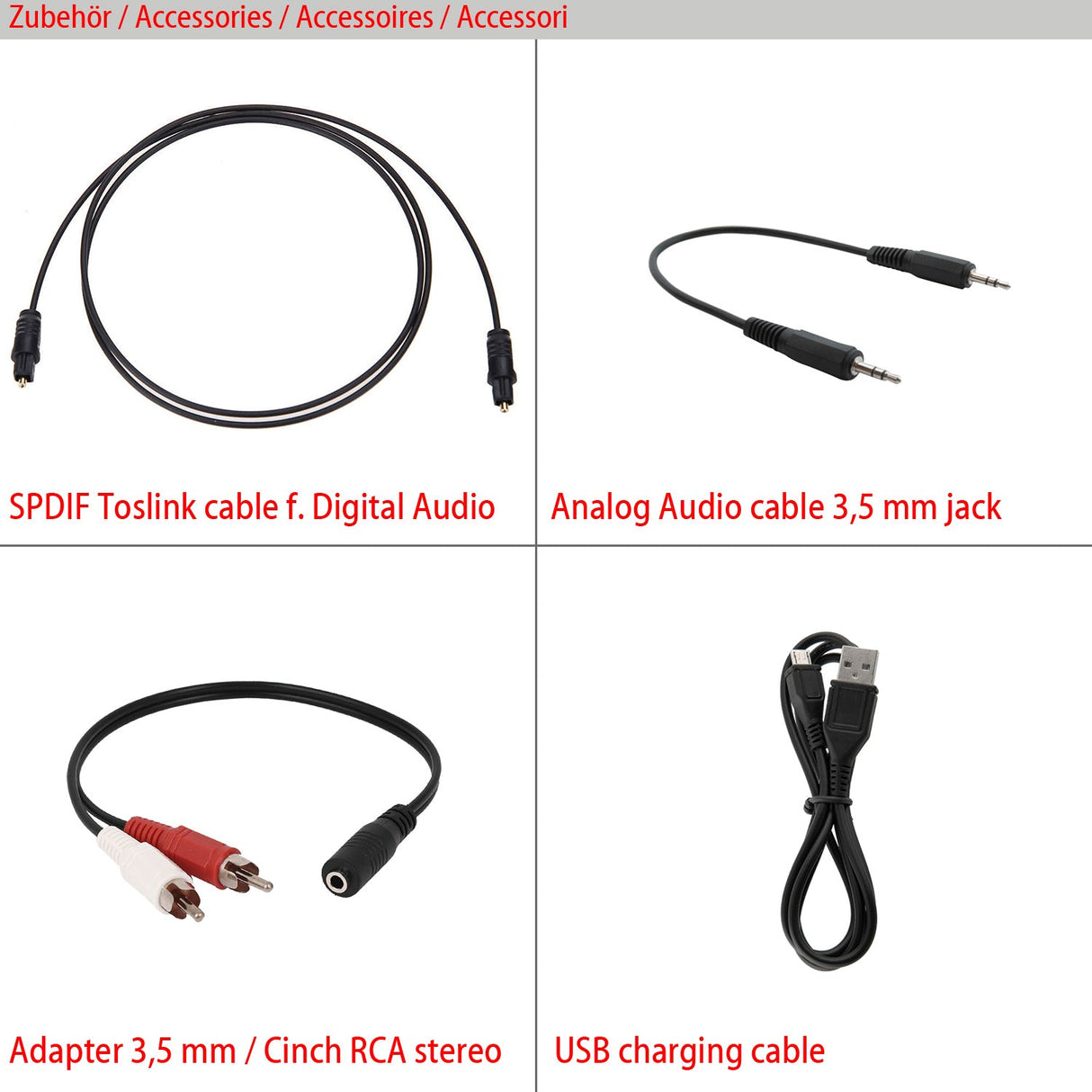 ABT00101 Bluetooth 5.0 Audio Sender Empfänger mit Akku - FeinTech