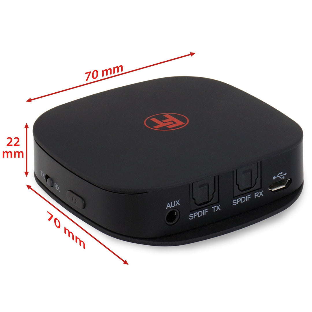 ABT00101 Bluetooth 5.0 Audio Sender Empfänger mit Akku - FeinTech