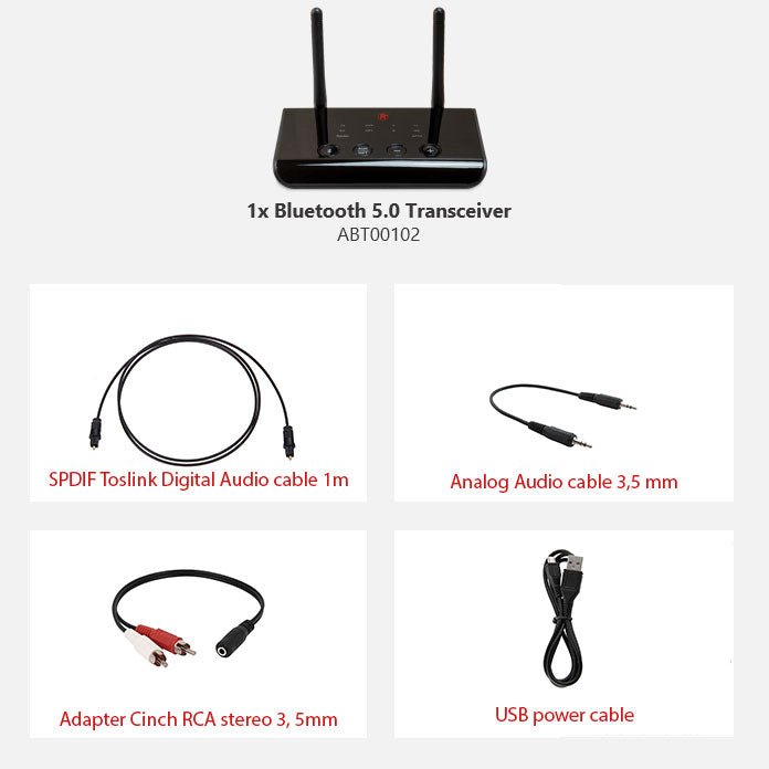 Multipoint Bluetooth 5,3 Audio Sender Empfänger 3,5mm AUX 2 RCA Stereo  Musik Wireless Adapter