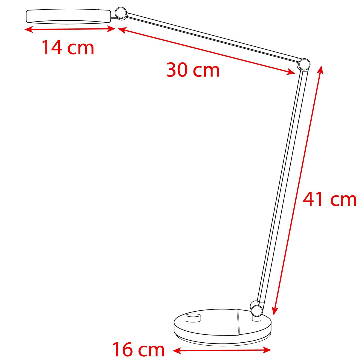 LTL0012x LED Schreibtischlampe mit Drehknopf - FeinTech