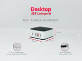 NLG00165 Mehrfach USB-Ladegerät 4 Port Ladestation 65W USB-C + USB-A - FeinTech