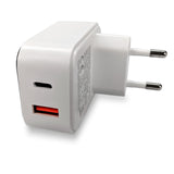 NLG00800 USB-C Power Delivery Ladegerät 2-Fach USB-Netzteil QC 3.0 - FeinTech