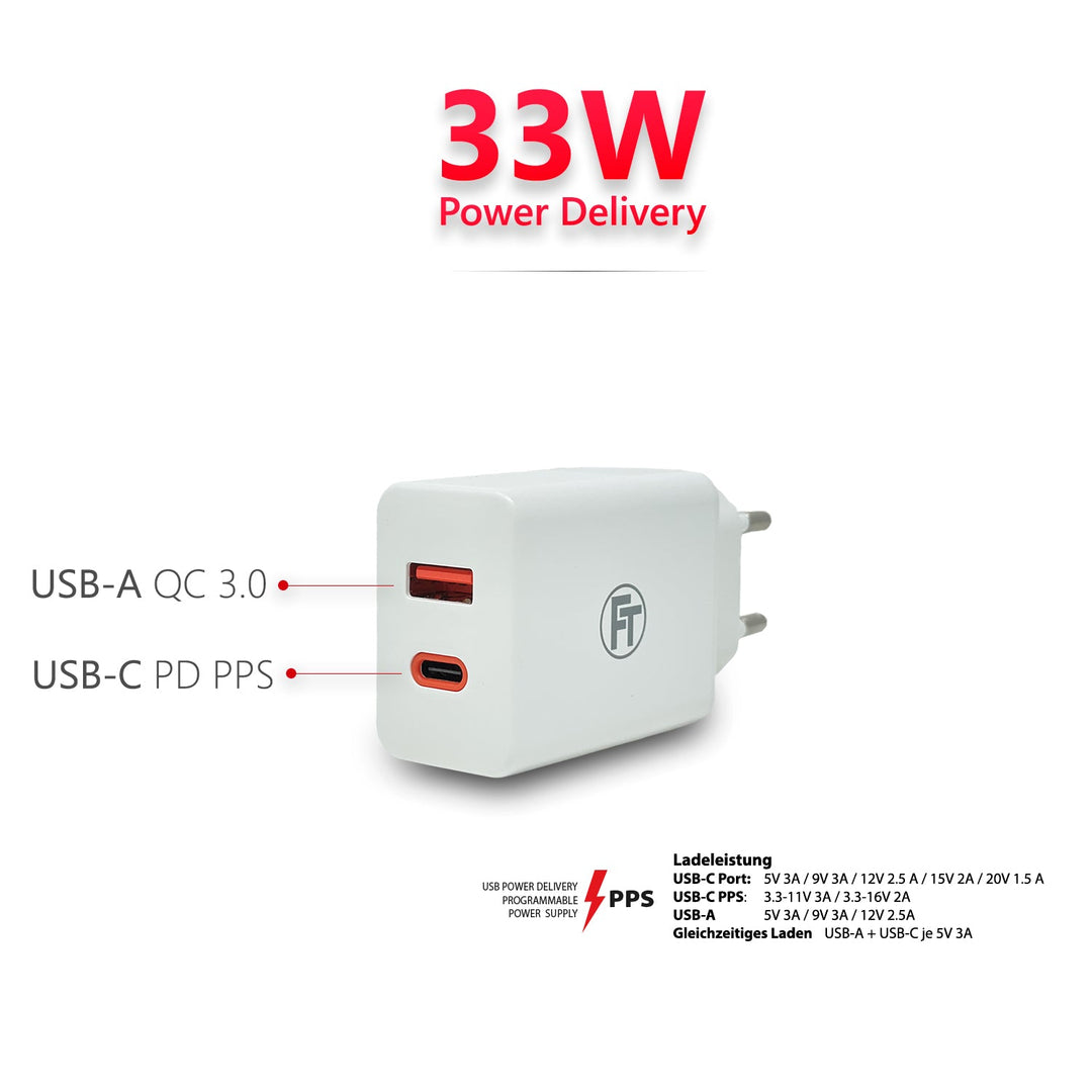 Ultra schnelles laden, USB-Netzteil QC3.0 5V 3A, 9V 2A und 12V 1