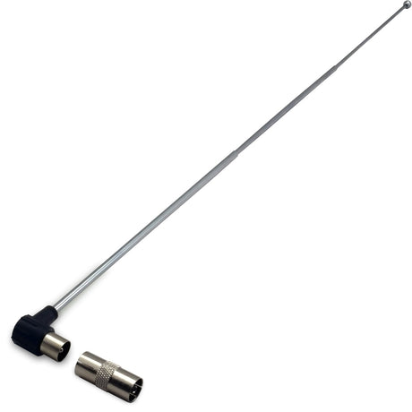 TZA00800 UKW & DAB Teleskop-Antenne mit IEC-Stecker Adapter - FeinTech