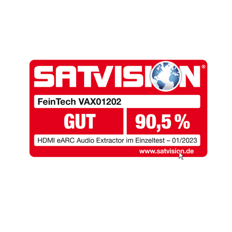 VAX01202 HDMI eARC Audio Extractor & Audio Splitter - FeinTech