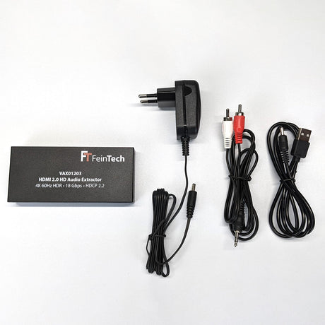 VAX01203 HDMI Audio Extractor | 4K 60Hz | HDMI HD-Audio - FeinTech