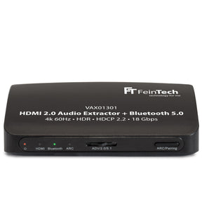 VAX01301 HDMI Audio Extractor mit Bluetooth Sender| 4K 60Hz | ARC - FeinTech