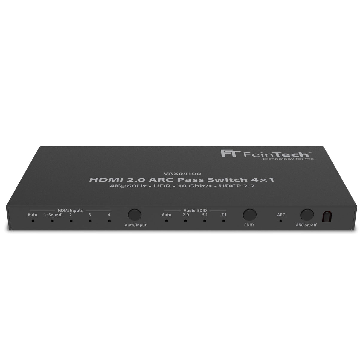 VAX04100 HDMI 2.0 ARC Pass Switch 4x1 für Soundbar - FeinTech