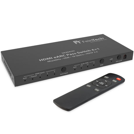 VAX04101 HDMI eARC Pass Switch 4x1 für Soundbar - FeinTech