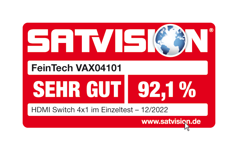 VAX04101A HDMI eARC Pass Switch 4x1 für Soundbar - FeinTech