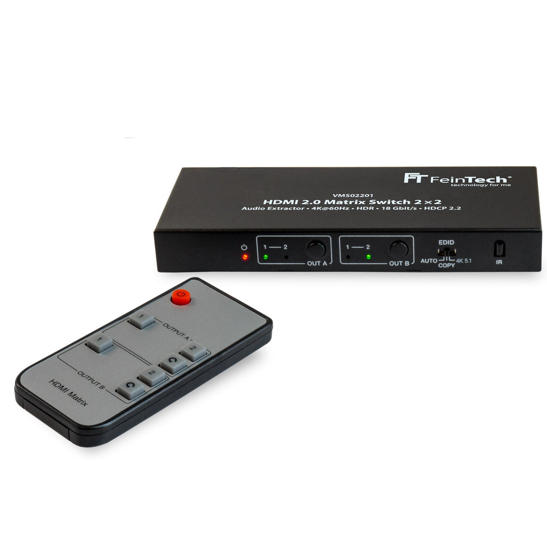 2x2 True 4K HDMI Matrix Switch with Audio De-Embedder, Aten VM0202HB - KVM- Switch Versand 2x2 True 4K HDMI Matrix Switch with Audio De-Embedder, Aten VM0202HB - KVM- Switch Versand