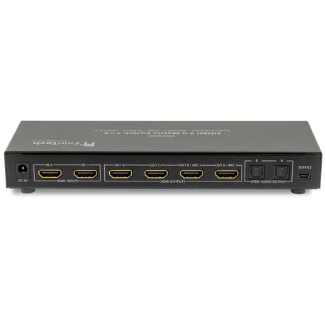 VMS02400 HDMI 2.0 Matrix Switch 2x4 mit Audio Extractor - FeinTech