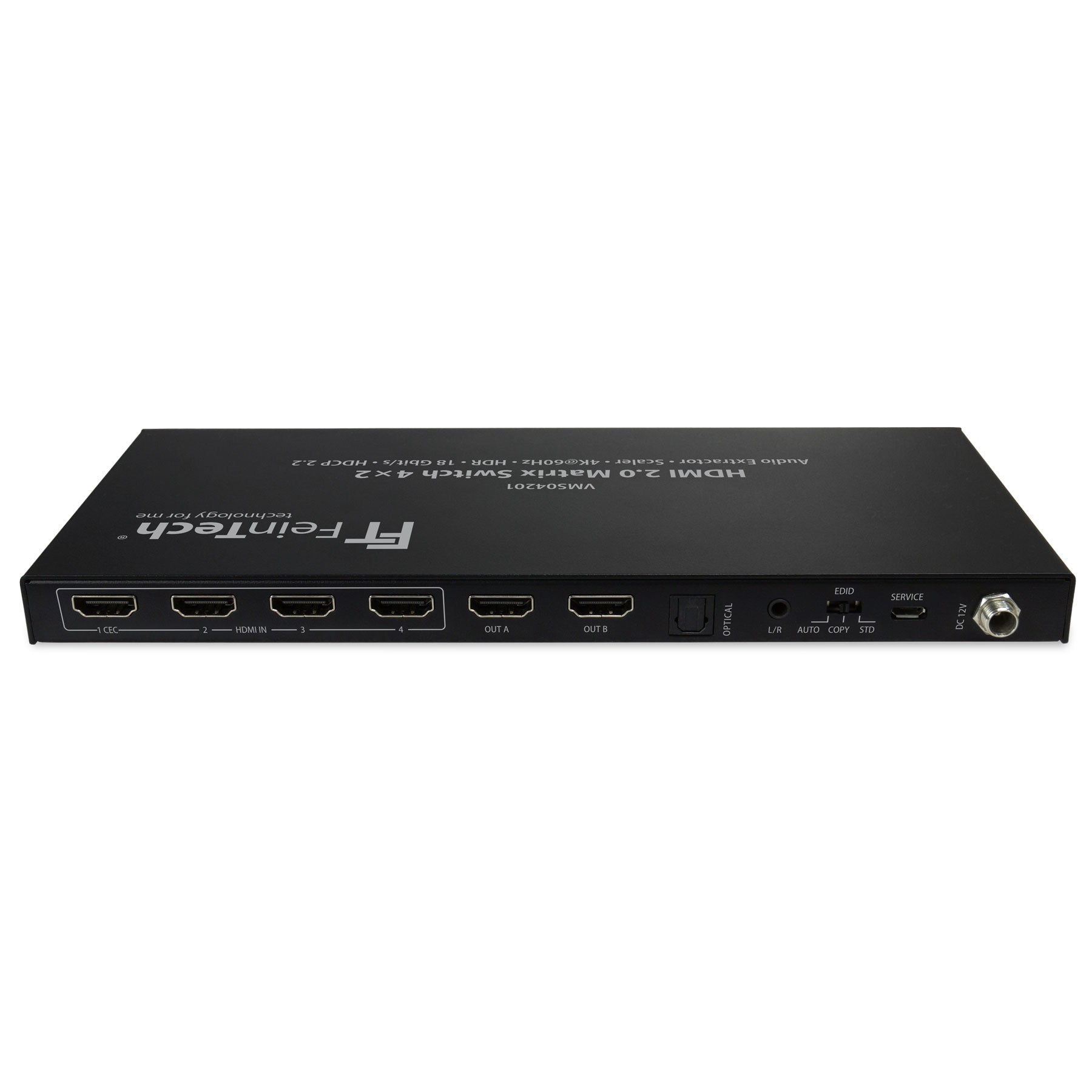 VMS04201 HDMI Matrix Switch 4 In 2 Out mit Audio Extractor