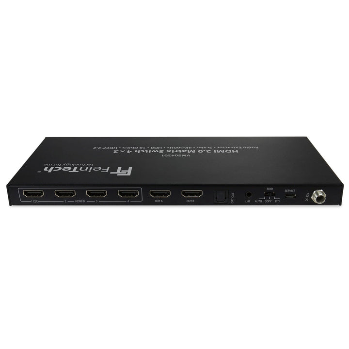 VMS04201 HDMI Matrix Switch 4x2 mit Audio Extractor + Scaler - FeinTech
