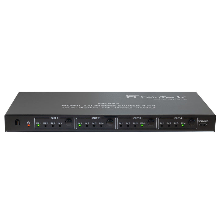 VMS04400 HDMI 2.0 Matrix Switch 4x4 mit Scaler - FeinTech