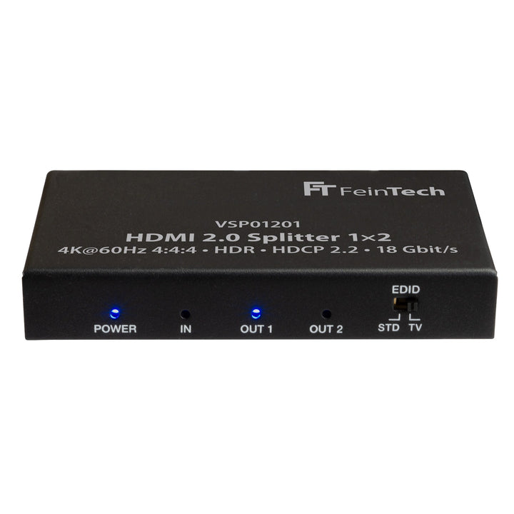 VSP01201 HDMI-Splitter 1 In 2 Out mit Downscaler & EDID-Management - FeinTech