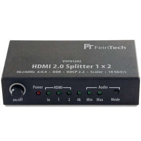VSP01202 HDMI Splitter 1 In 2 Out | 4K 60Hz | Audio-EDID-Management - FeinTech