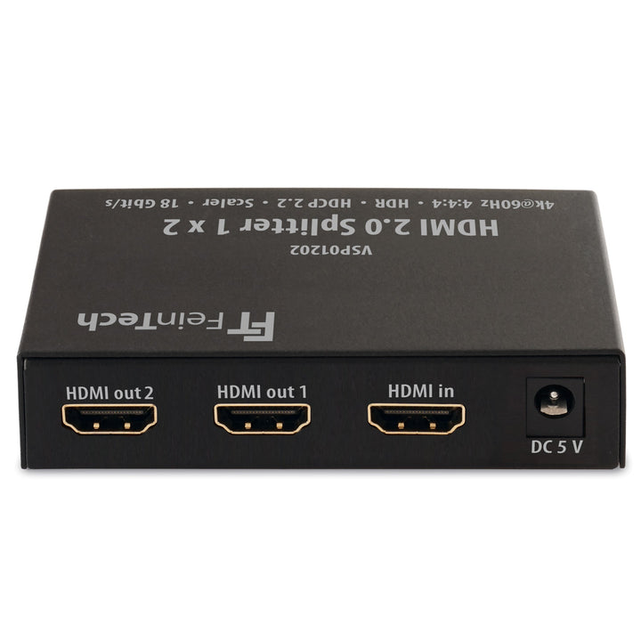 VSP01202 HDMI 2.0 Splitter 1x2 mit Audio-EDID-Management - FeinTech