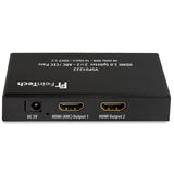 VSP01222 HDMI 2.0 Dual-Splitter 1x2 mit ARC Pass & Scaler - FeinTech