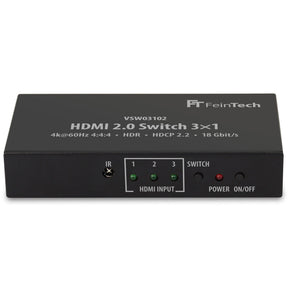 VSW03102 HDMI Switch 3 In 1 Out | 4K 60Hz | Auto-Switching - FeinTech